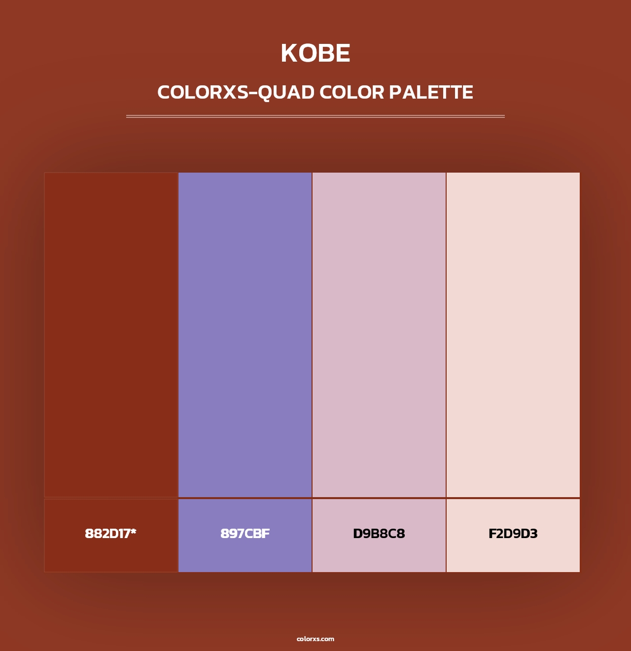 Kobe - Colorxs Quad Palette