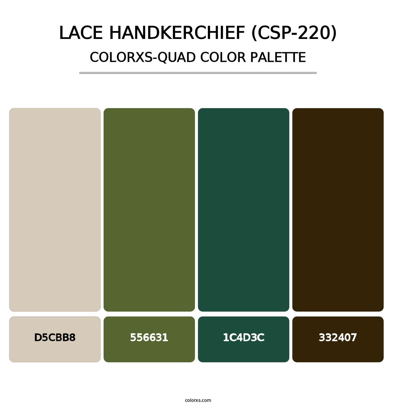 Lace Handkerchief (CSP-220) - Colorxs Quad Palette