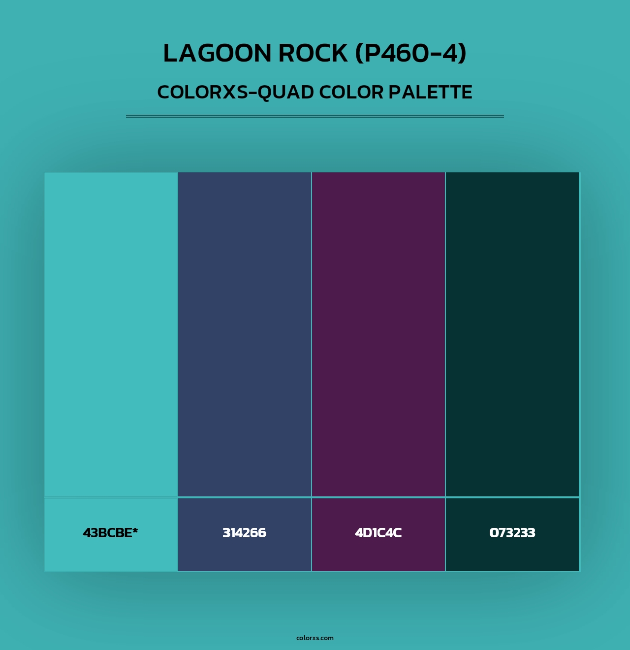 Lagoon Rock (P460-4) - Colorxs Quad Palette