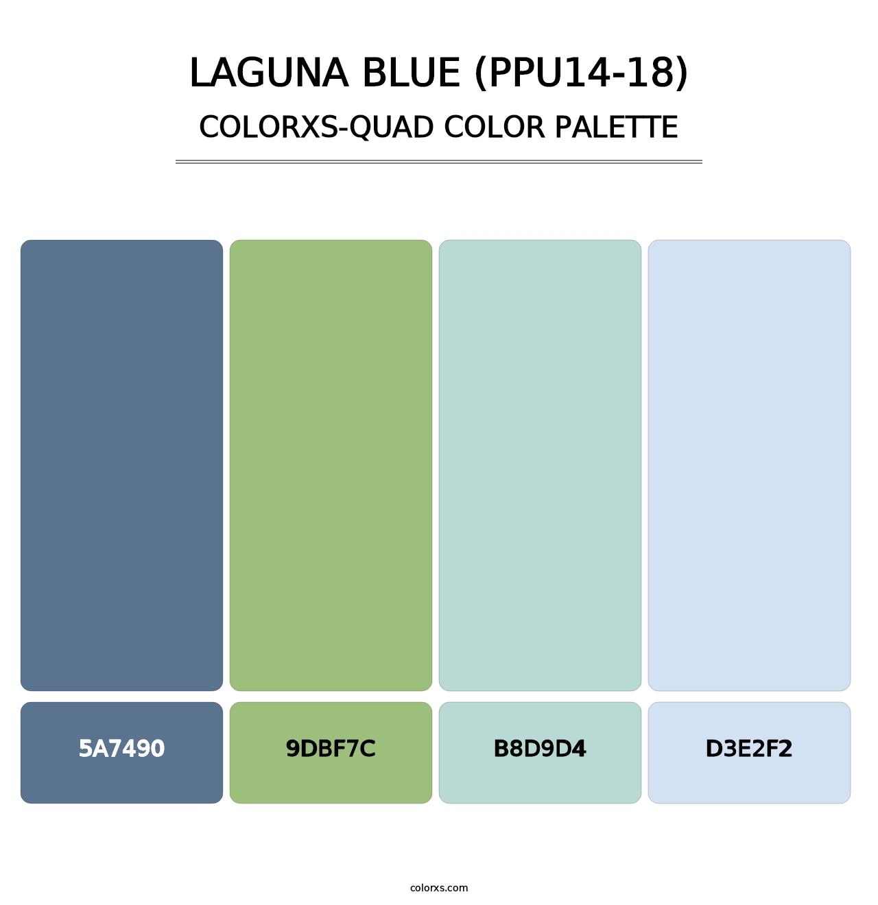 Laguna Blue (PPU14-18) - Colorxs Quad Palette