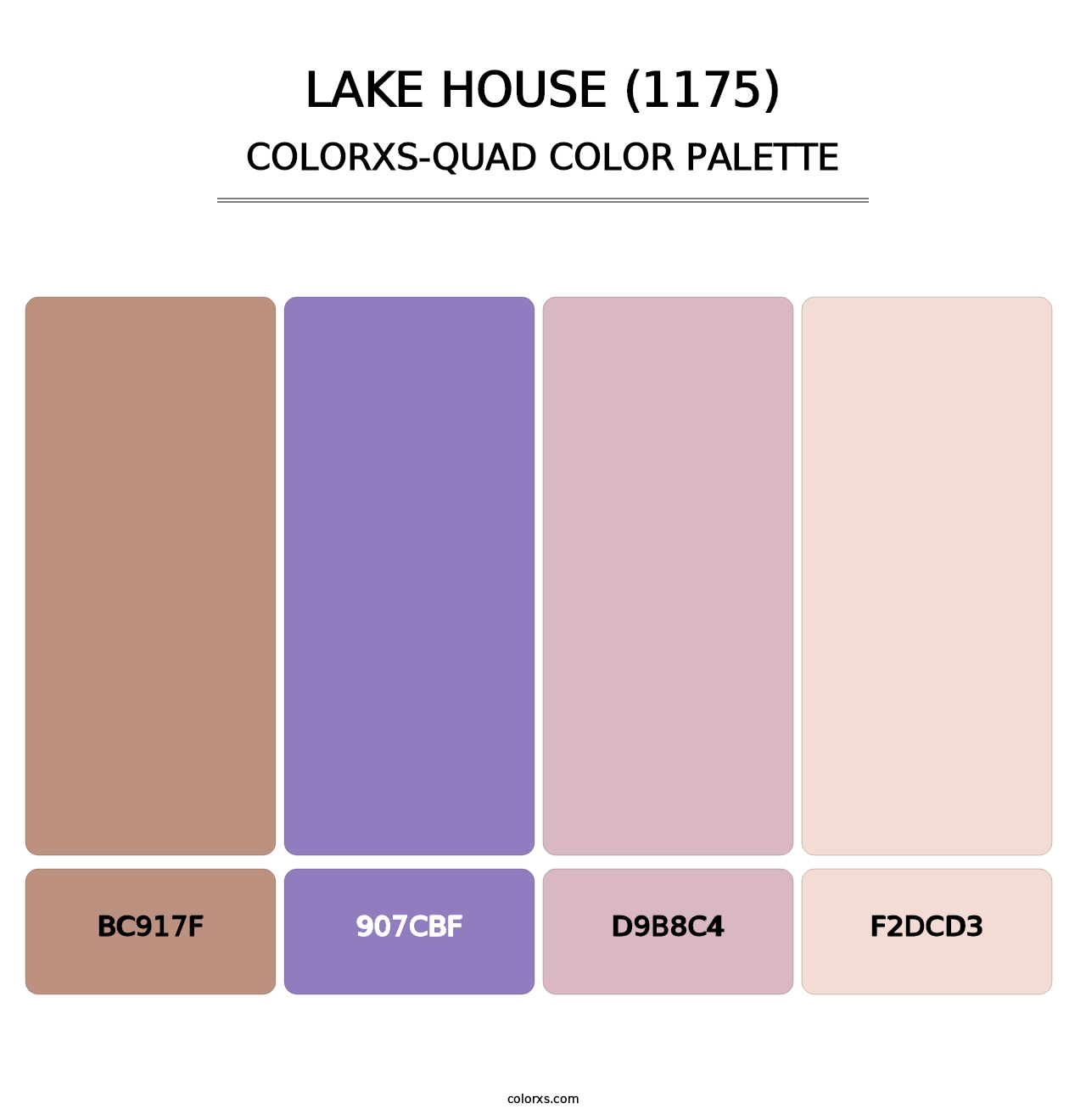 Lake House (1175) - Colorxs Quad Palette