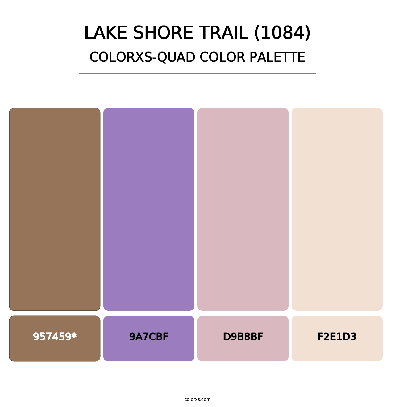Lake Shore Trail (1084) - Colorxs Quad Palette