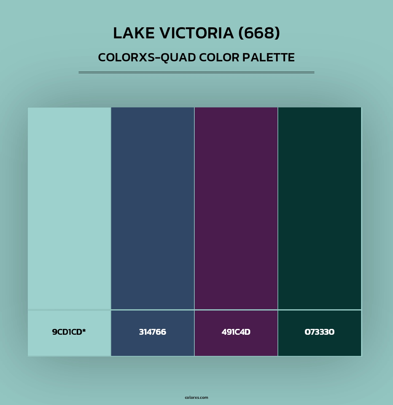 Lake Victoria (668) - Colorxs Quad Palette