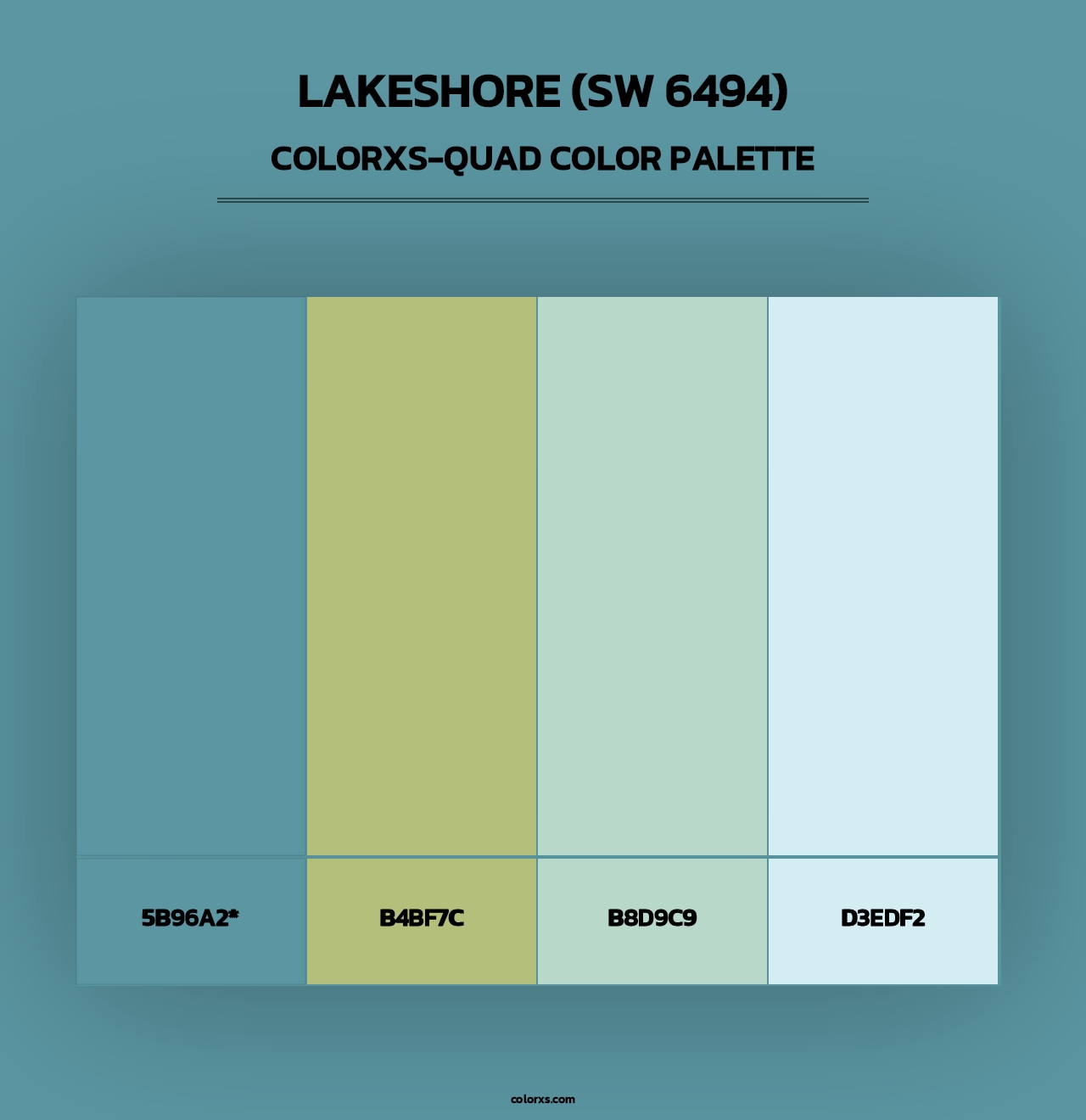 Lakeshore (SW 6494) - Colorxs Quad Palette