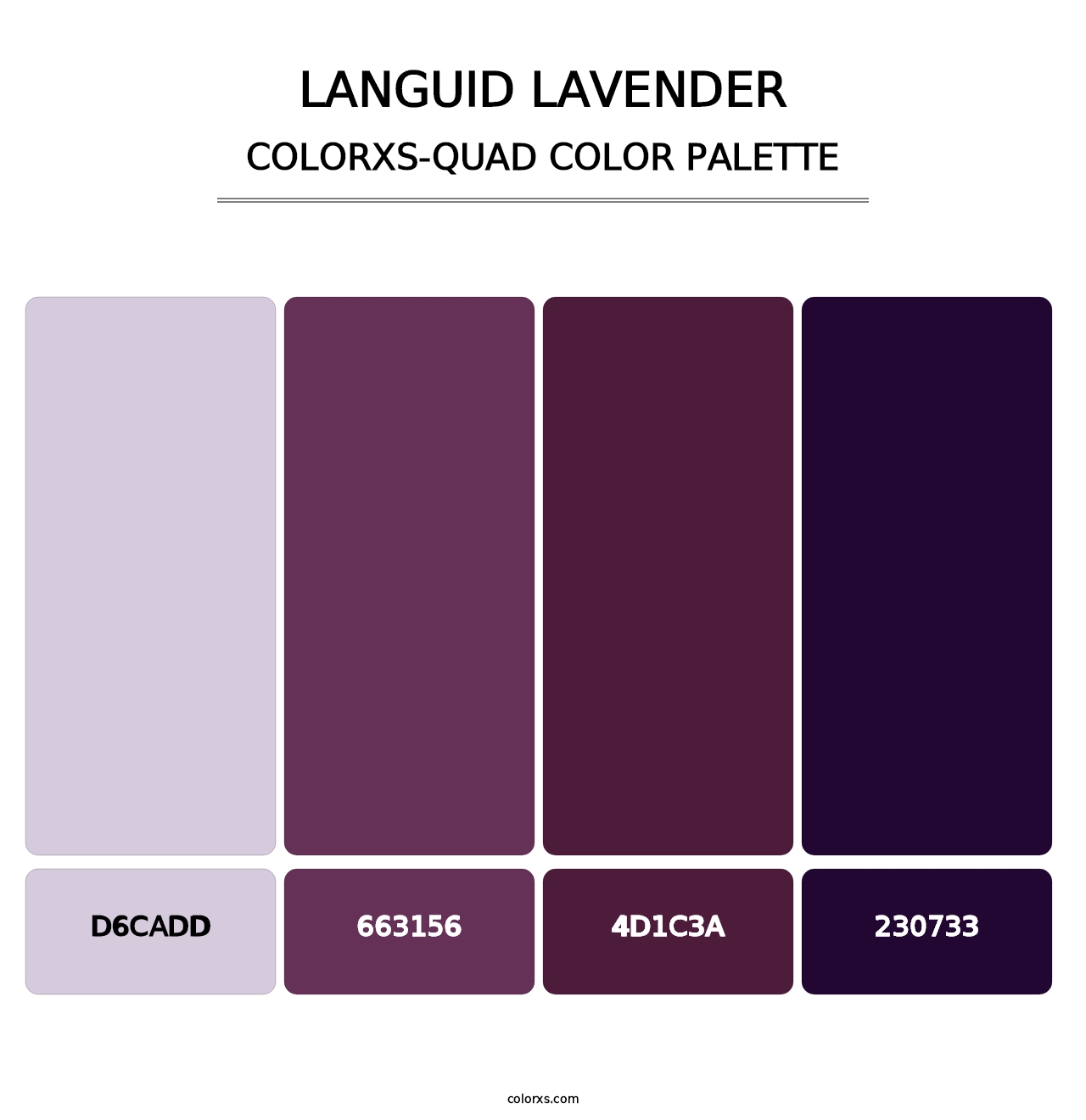 Languid Lavender - Colorxs Quad Palette
