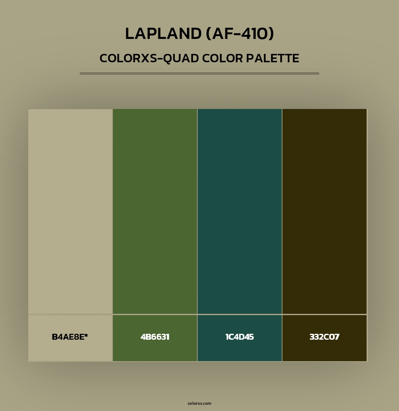 Lapland (AF-410) - Colorxs Quad Palette