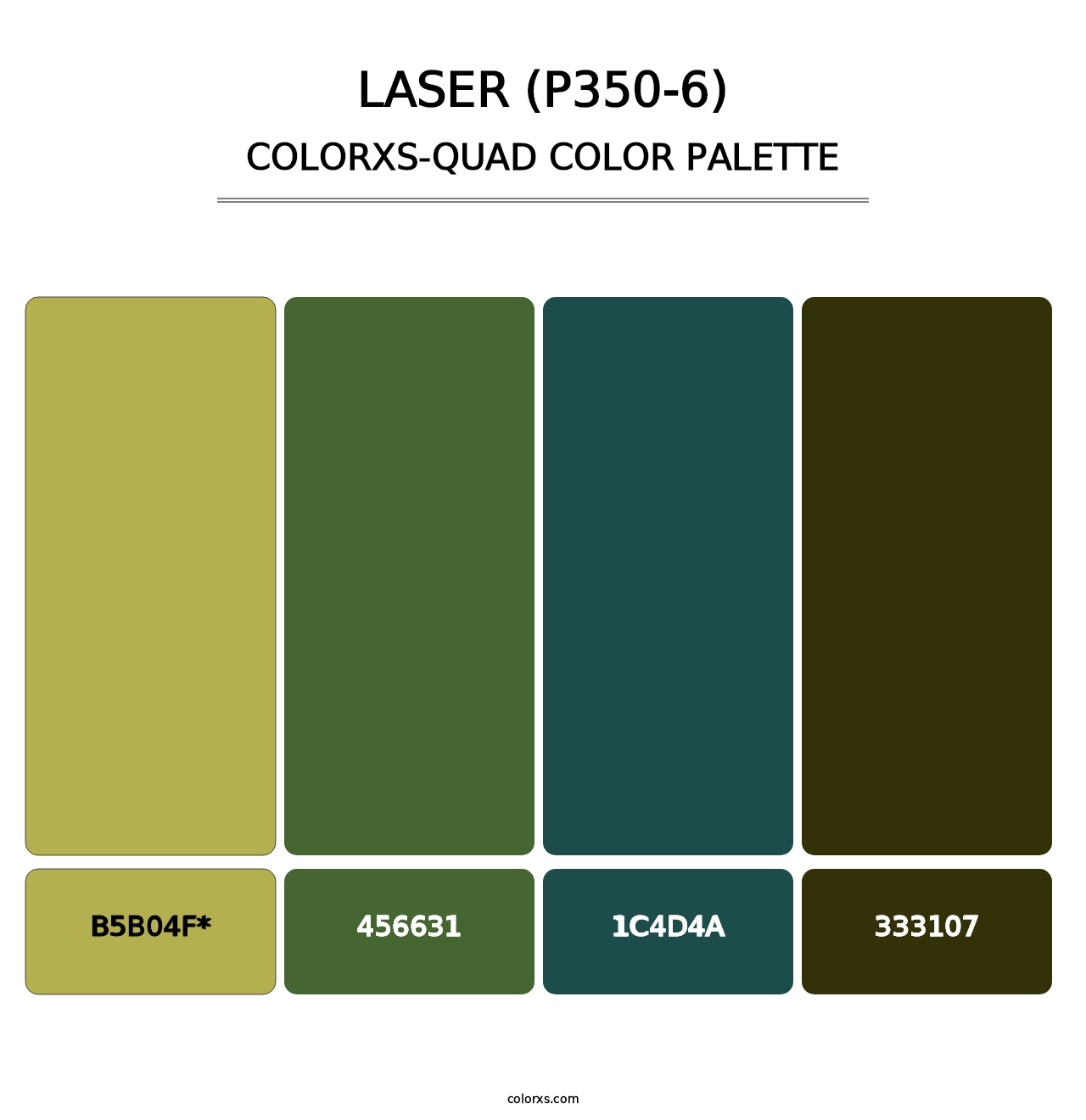 Laser (P350-6) - Colorxs Quad Palette