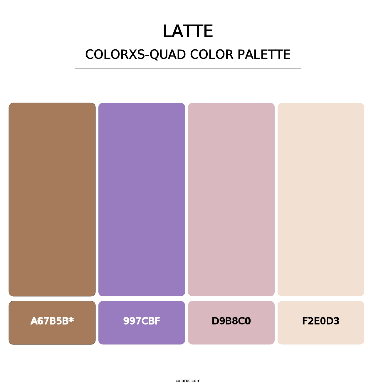 Latte - Colorxs Quad Palette