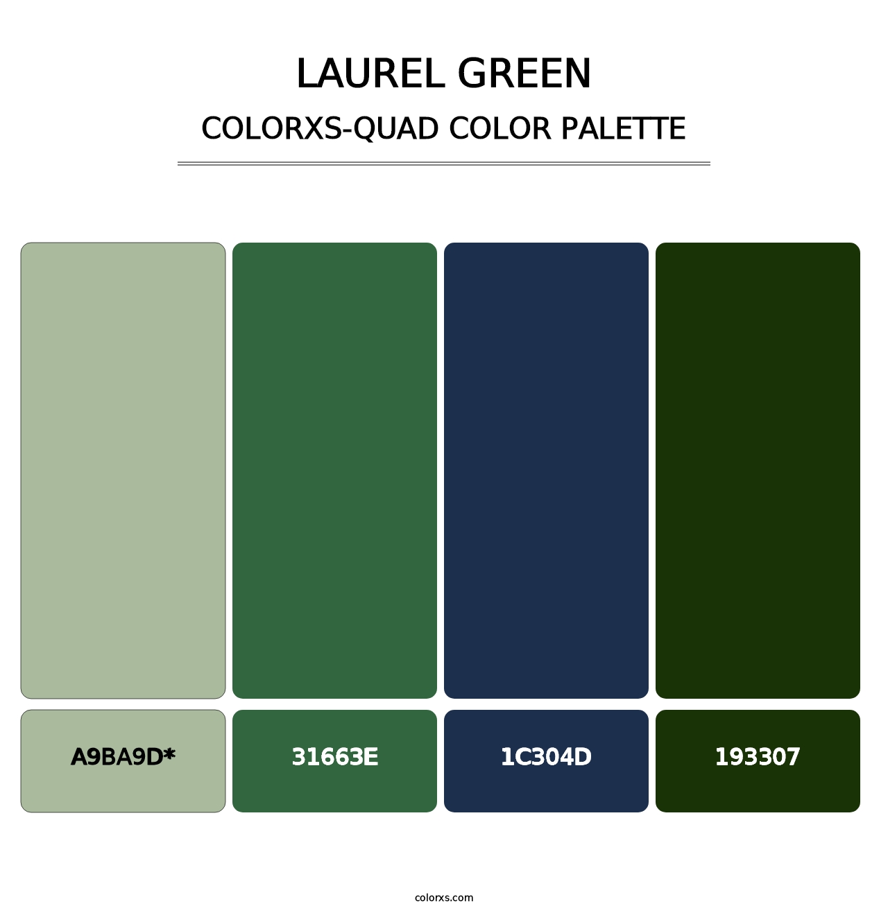 Laurel Green - Colorxs Quad Palette