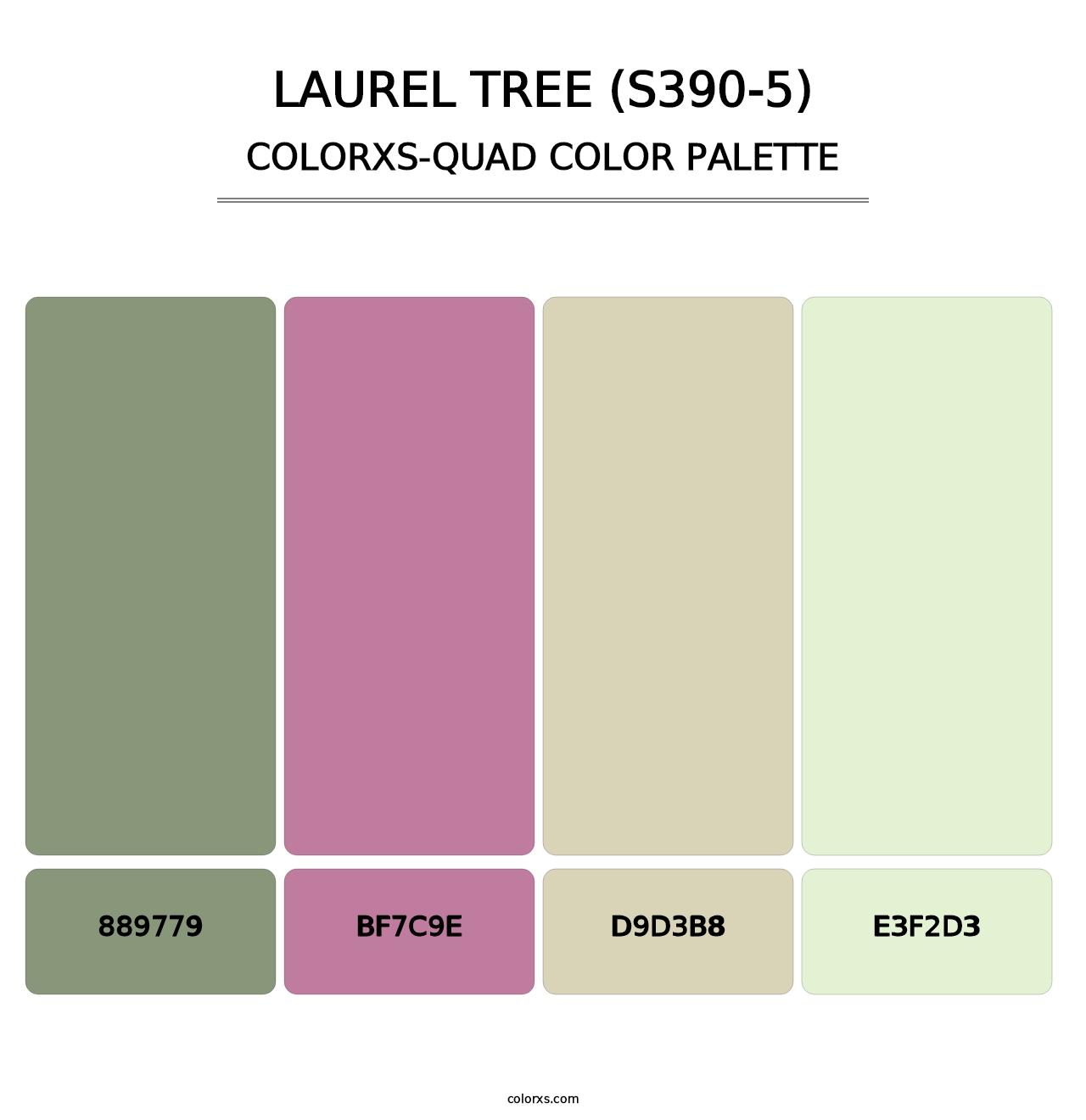 Laurel Tree (S390-5) - Colorxs Quad Palette