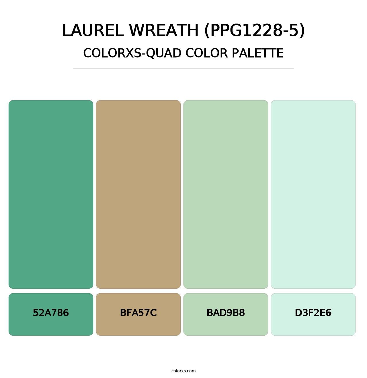 Laurel Wreath (PPG1228-5) - Colorxs Quad Palette