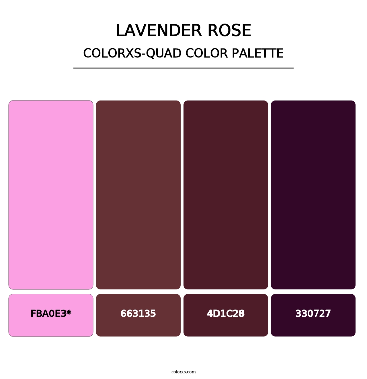 Lavender Rose - Colorxs Quad Palette