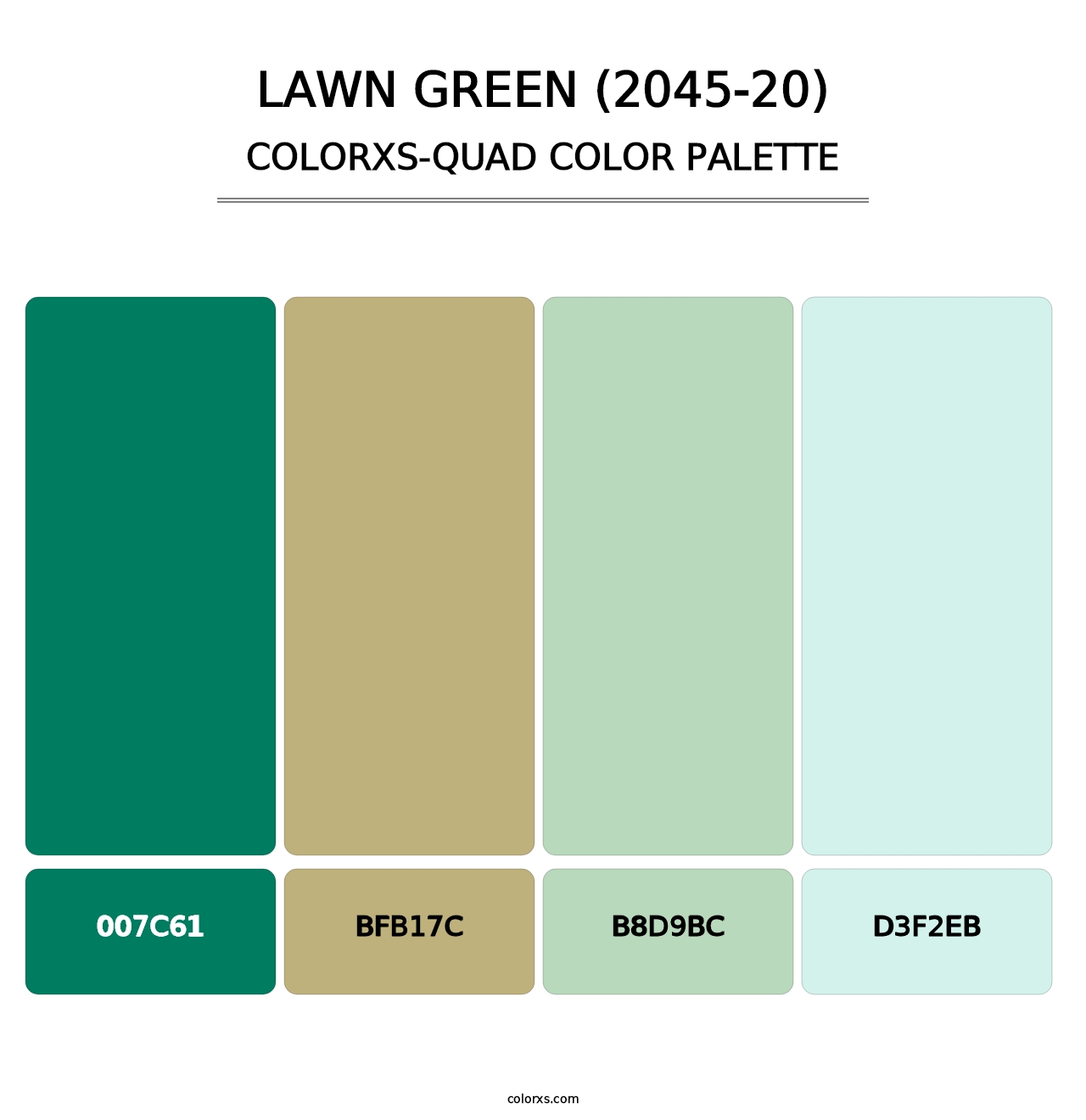 Lawn Green (2045-20) - Colorxs Quad Palette