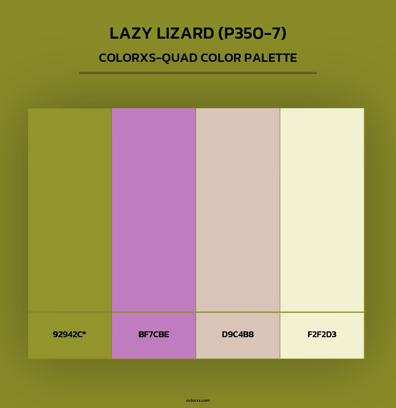Lazy Lizard (P350-7) - Colorxs Quad Palette