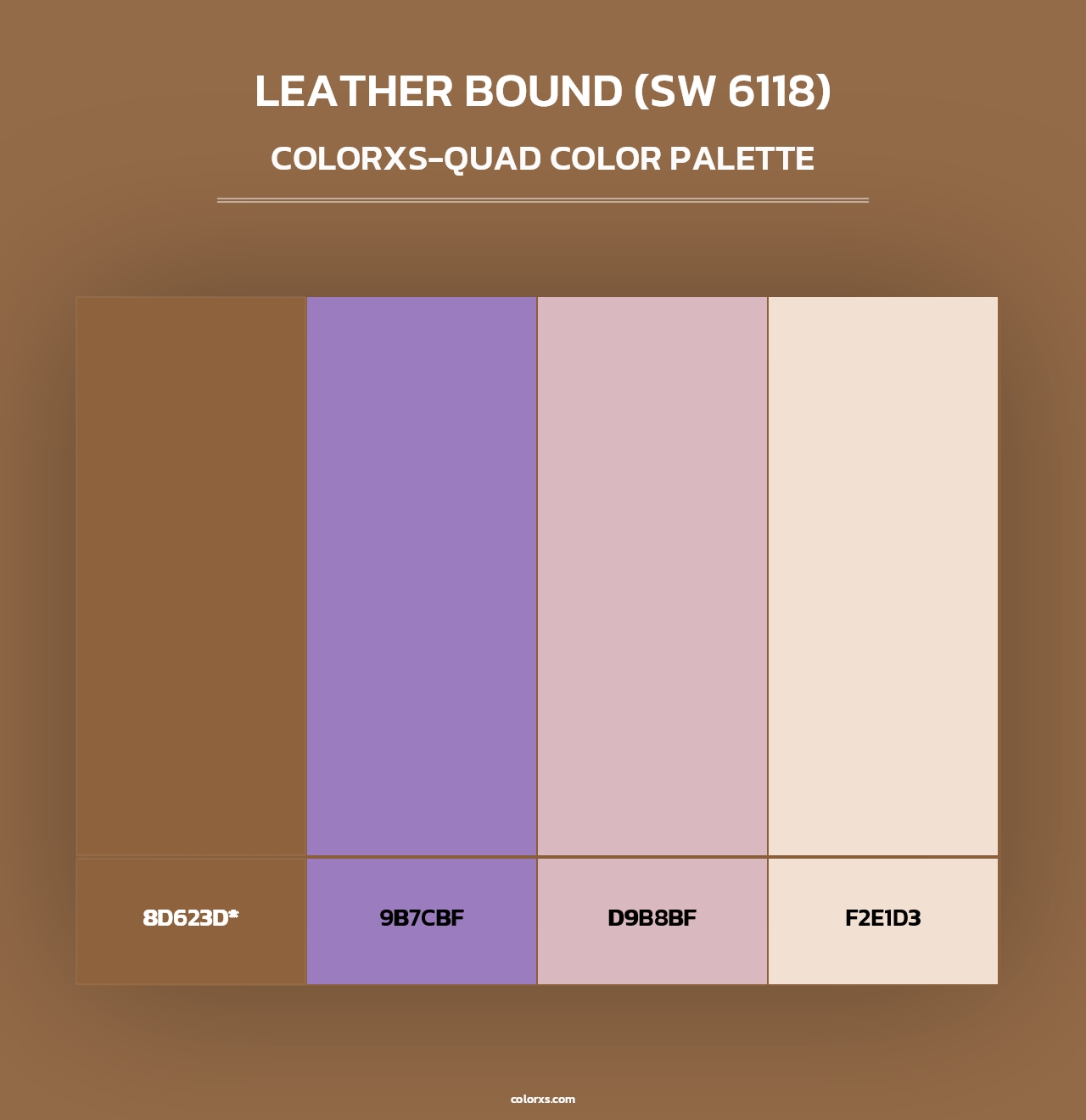 Leather Bound (SW 6118) - Colorxs Quad Palette