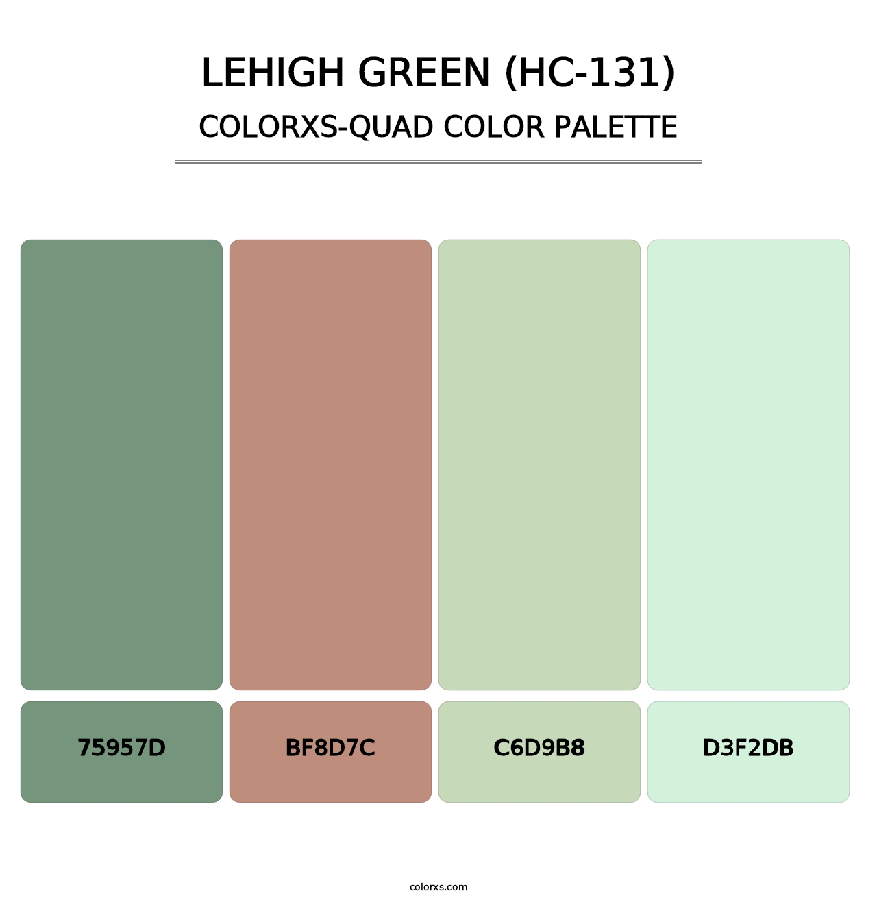 Lehigh Green (HC-131) - Colorxs Quad Palette