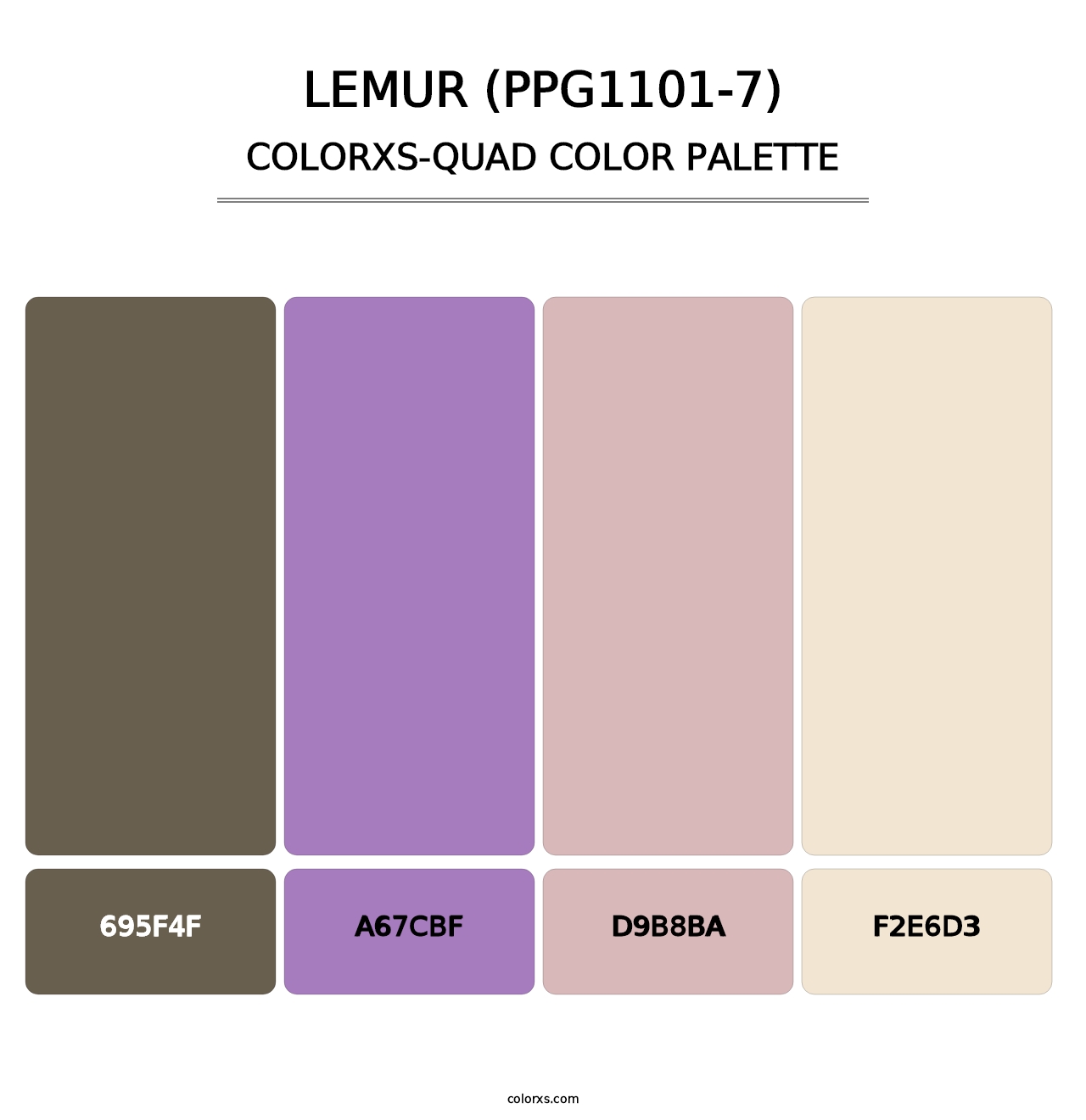 Lemur (PPG1101-7) - Colorxs Quad Palette