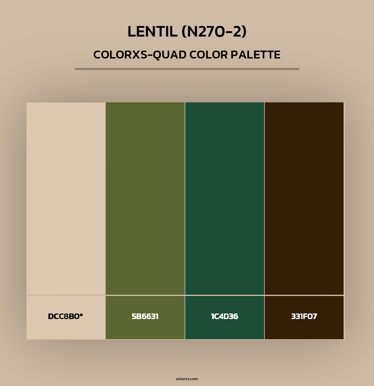 Lentil (N270-2) - Colorxs Quad Palette