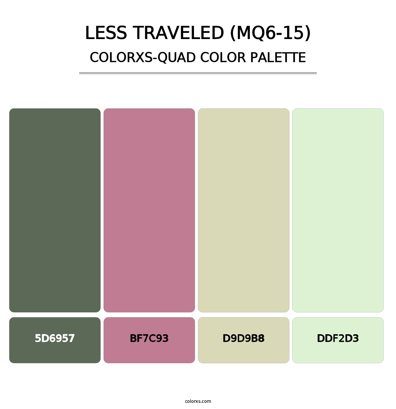 Less Traveled (MQ6-15) - Colorxs Quad Palette