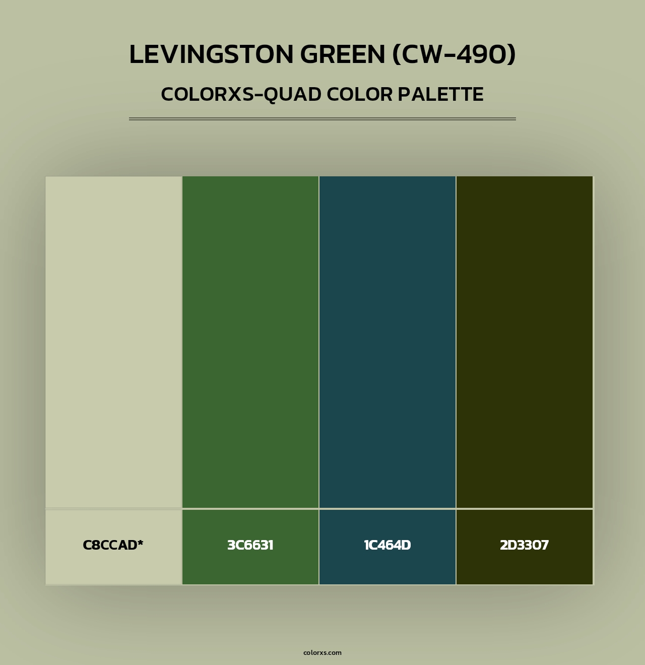 Levingston Green (CW-490) - Colorxs Quad Palette