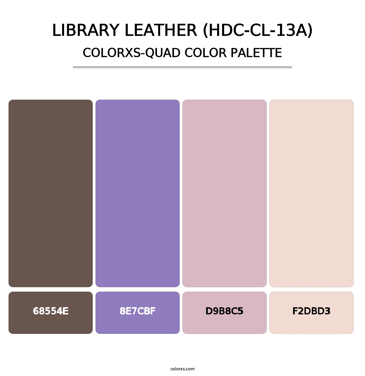 Library Leather (HDC-CL-13A) - Colorxs Quad Palette