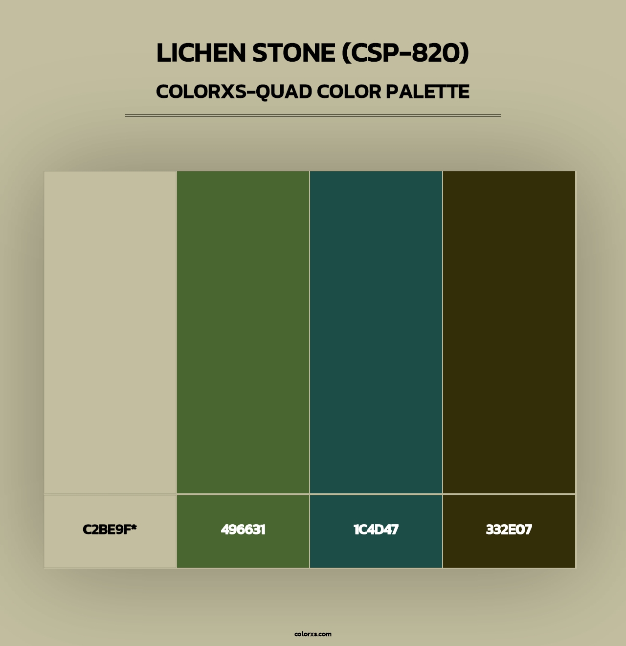 Lichen Stone (CSP-820) - Colorxs Quad Palette