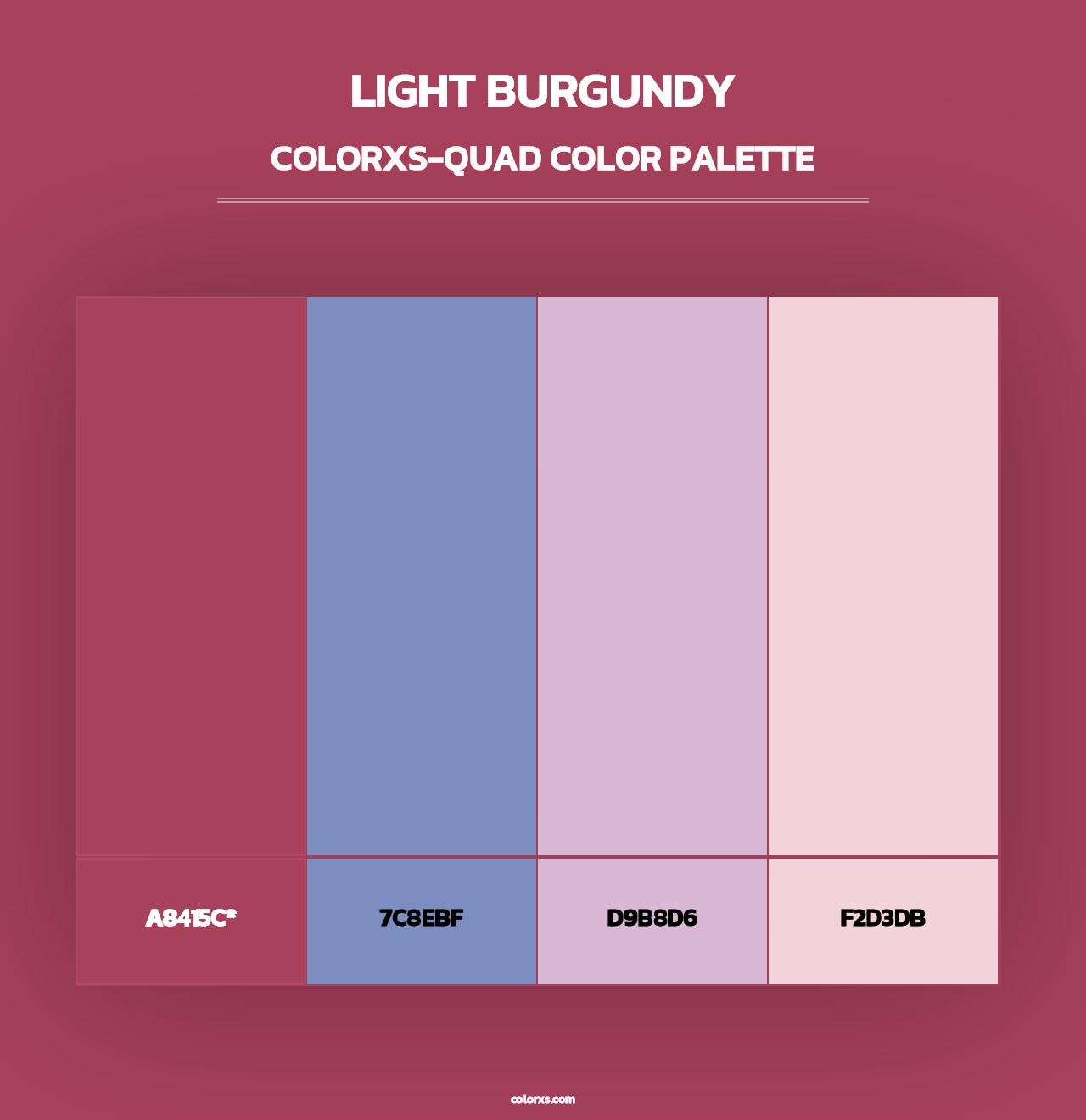Light Burgundy - Colorxs Quad Palette