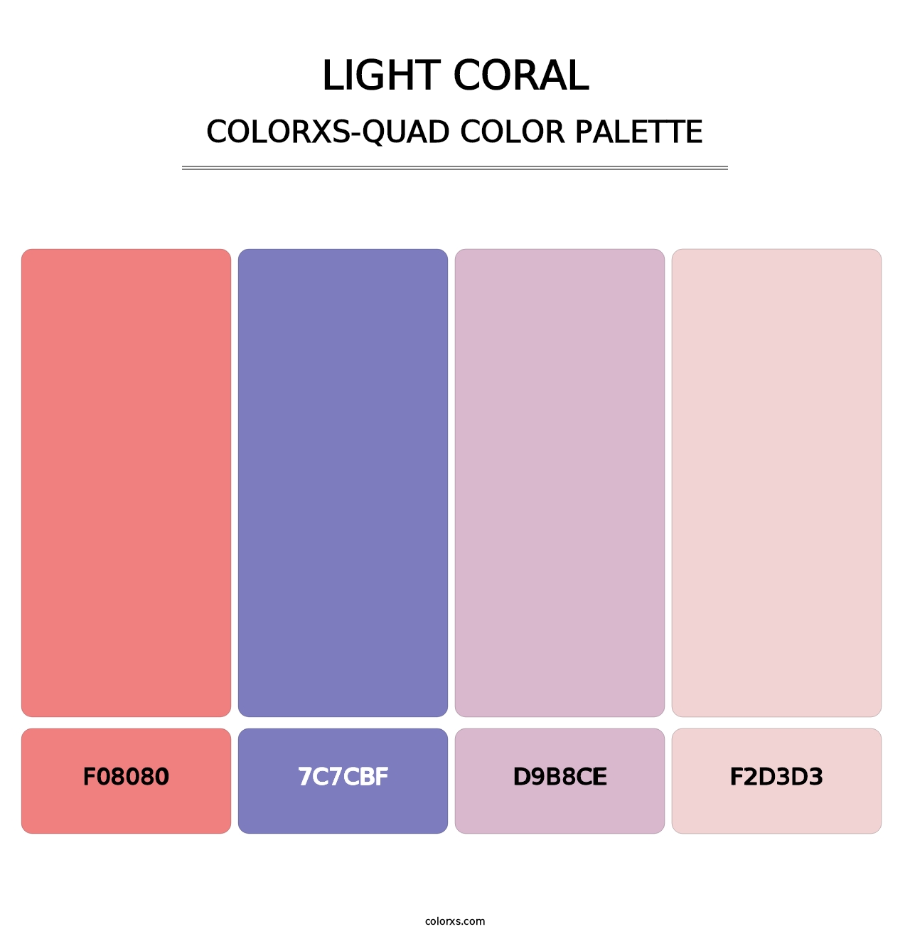 Light Coral - Colorxs Quad Palette