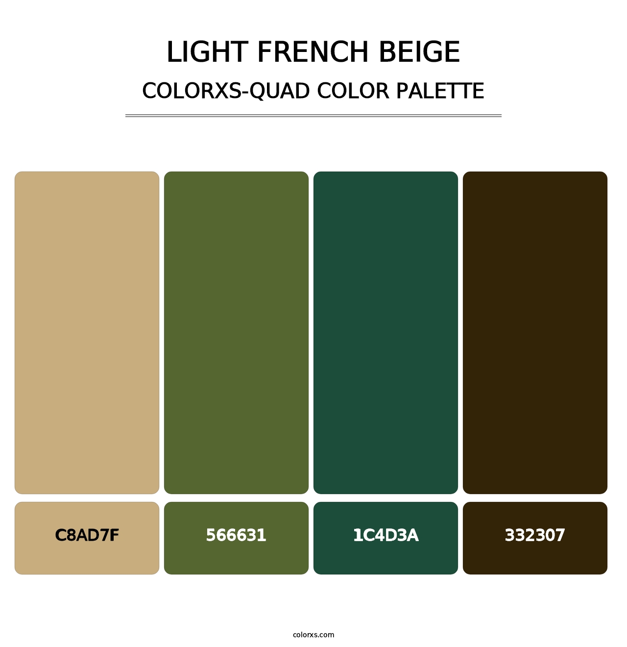 Light French Beige - Colorxs Quad Palette
