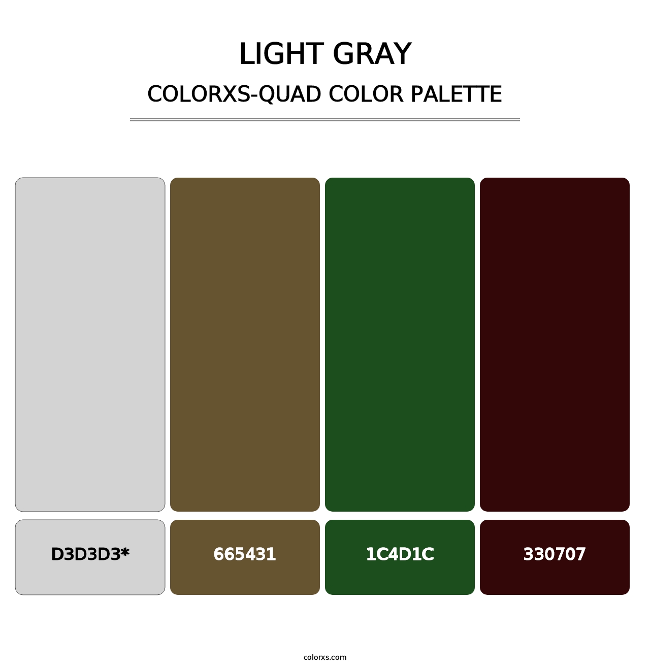 Light Gray - Colorxs Quad Palette