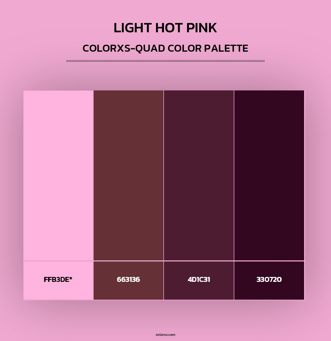 Light Hot Pink - Colorxs Quad Palette
