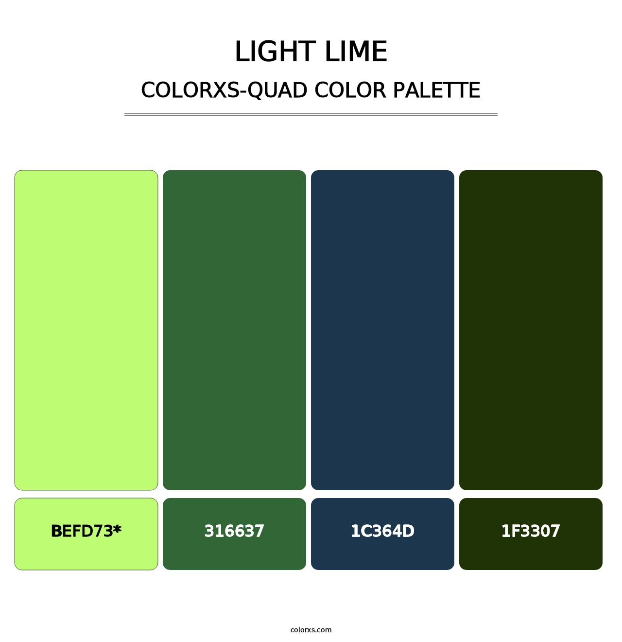 Light Lime - Colorxs Quad Palette