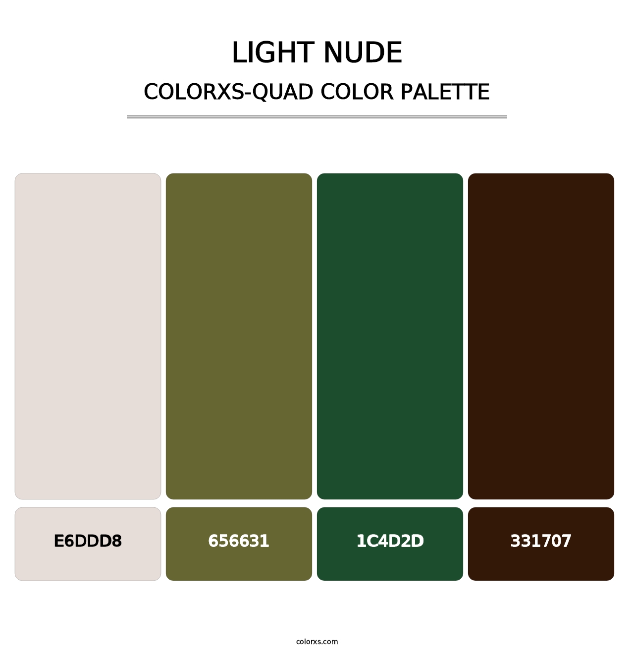 Light Nude - Colorxs Quad Palette