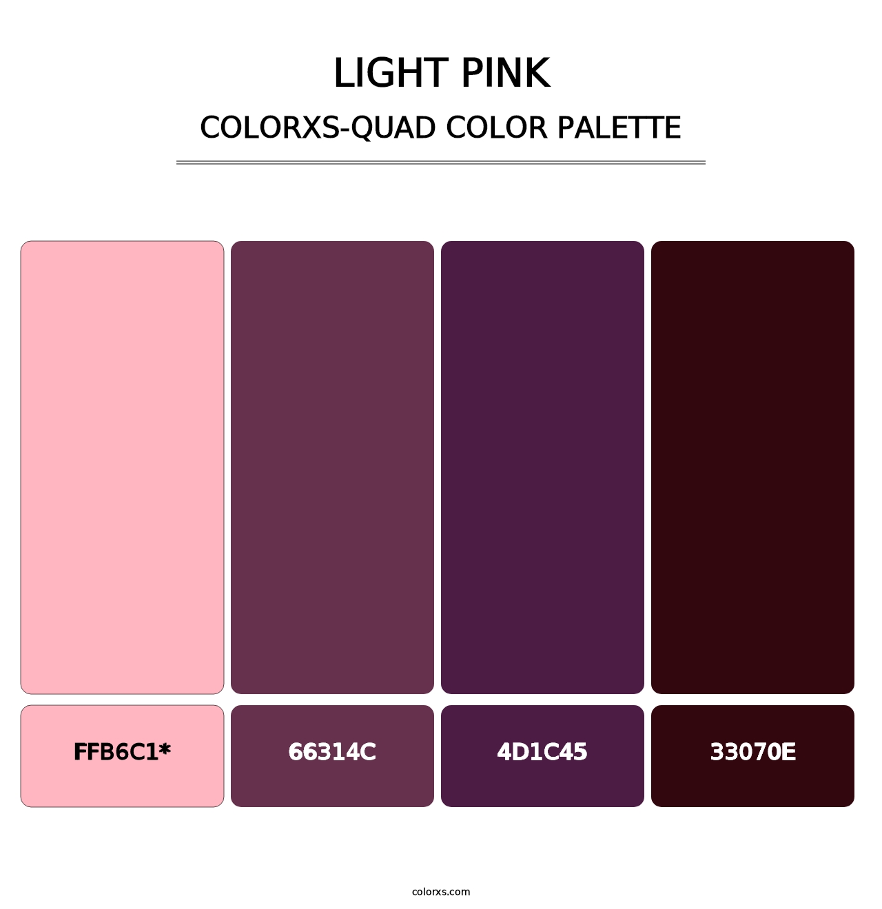 Light Pink - Colorxs Quad Palette