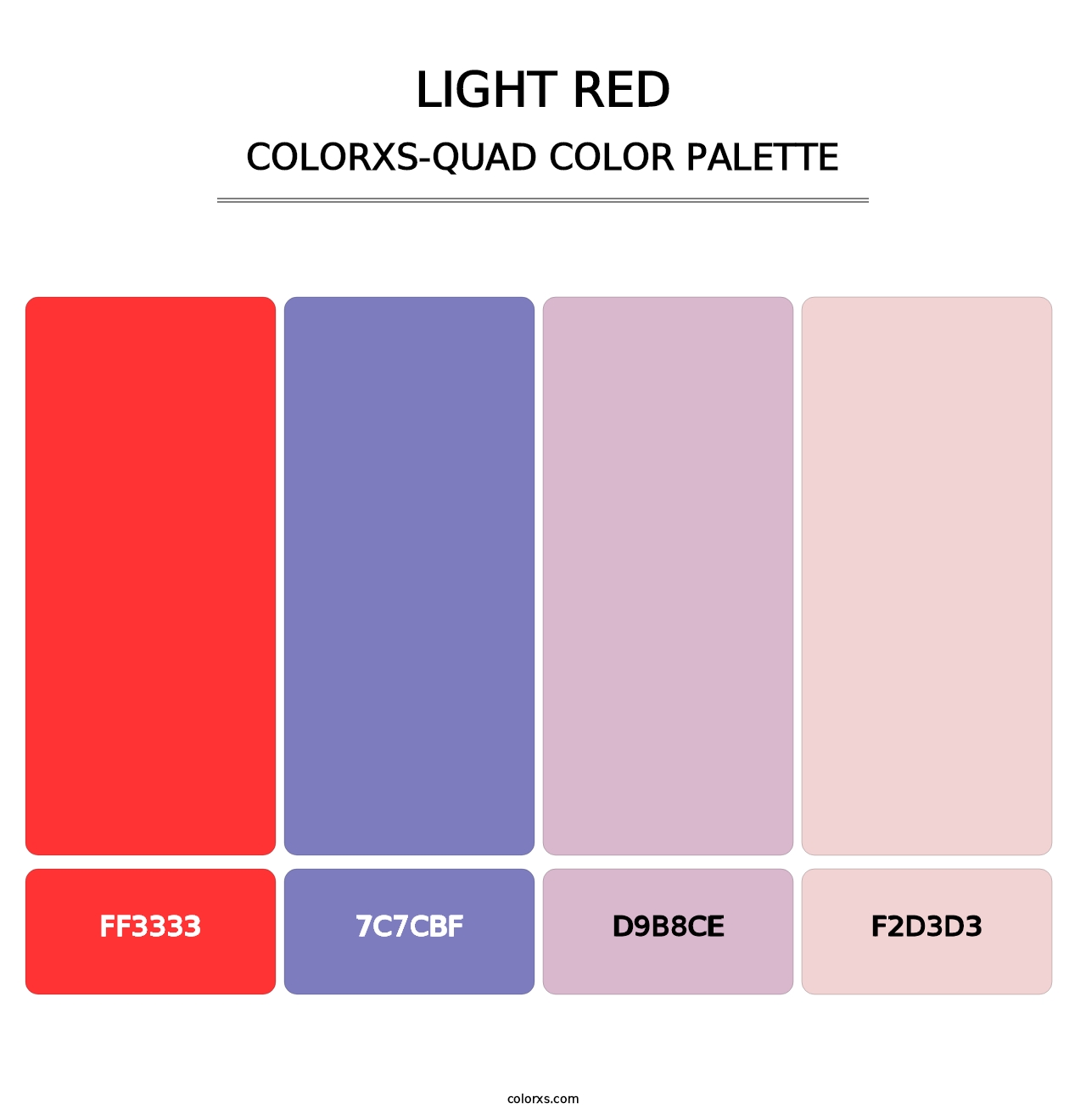 Light Red - Colorxs Quad Palette