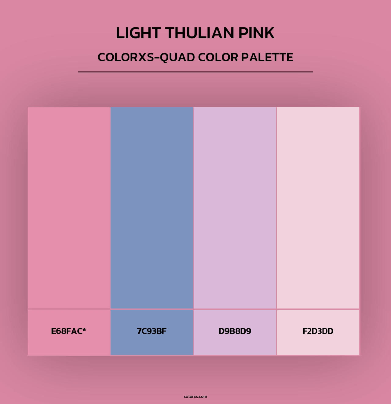 Light Thulian pink - Colorxs Quad Palette