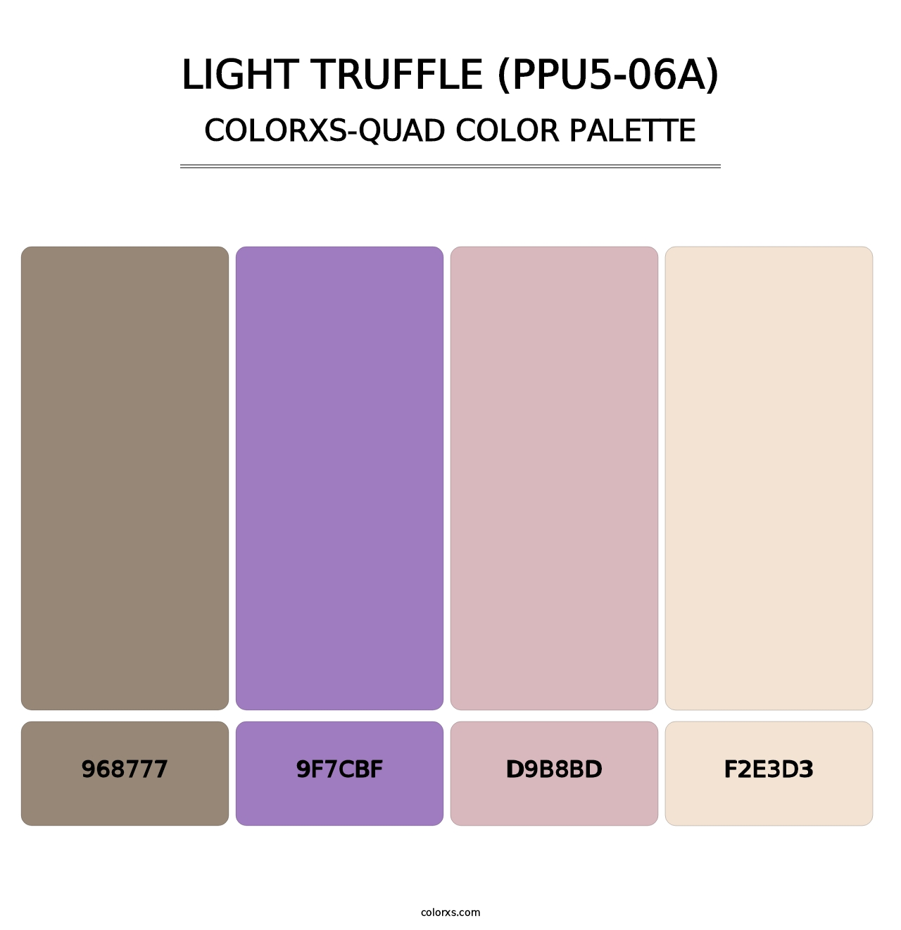 Light Truffle (PPU5-06A) - Colorxs Quad Palette