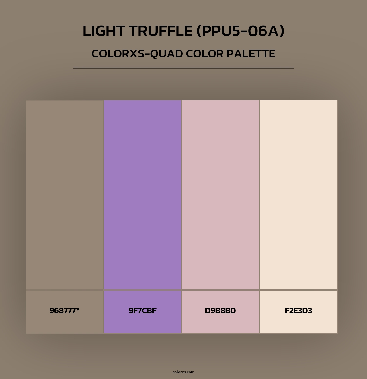 Light Truffle (PPU5-06A) - Colorxs Quad Palette