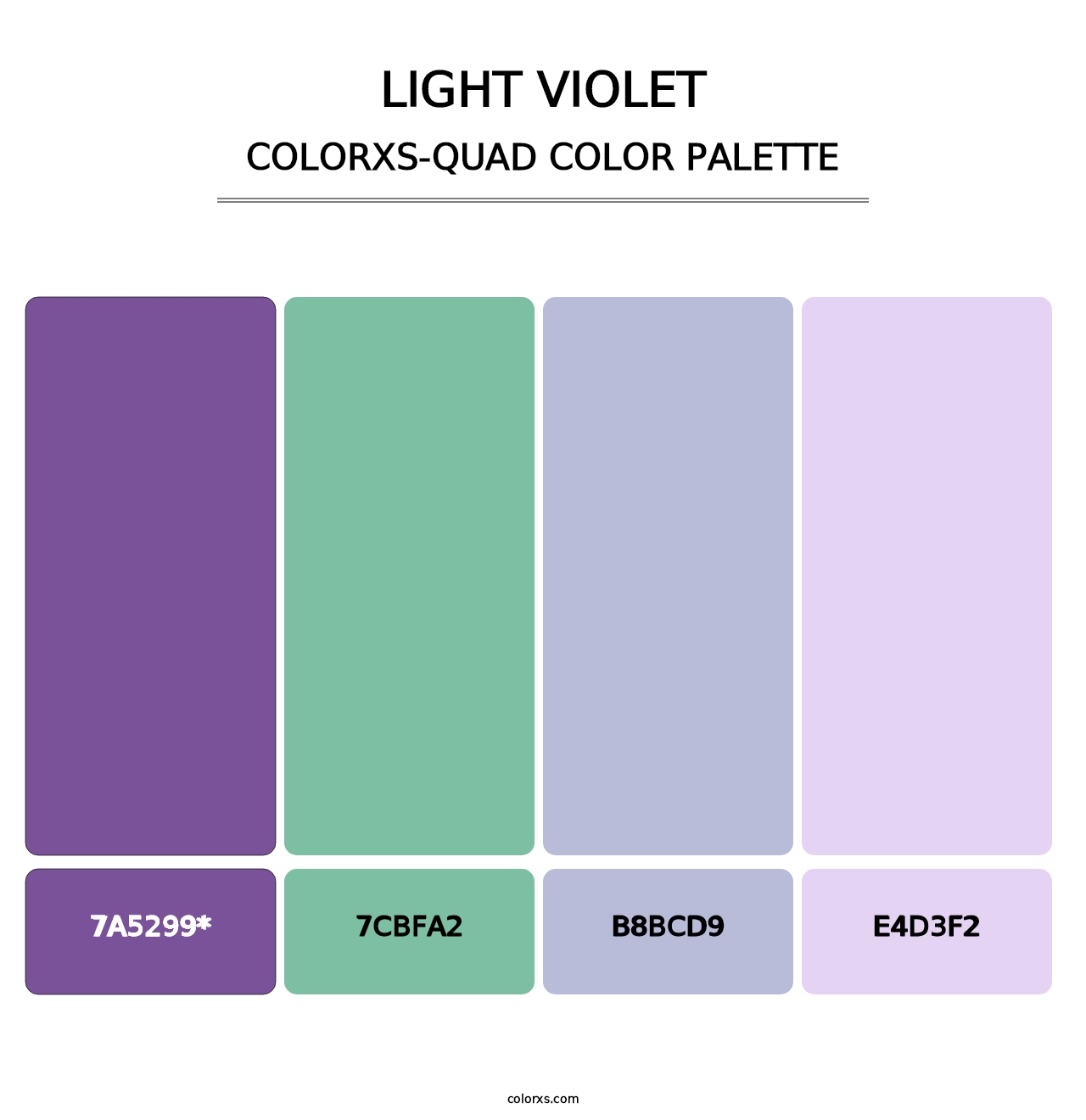 Light Violet - Colorxs Quad Palette
