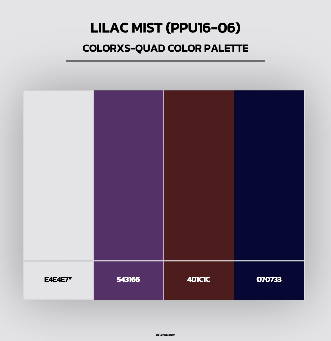 Lilac Mist (PPU16-06) - Colorxs Quad Palette
