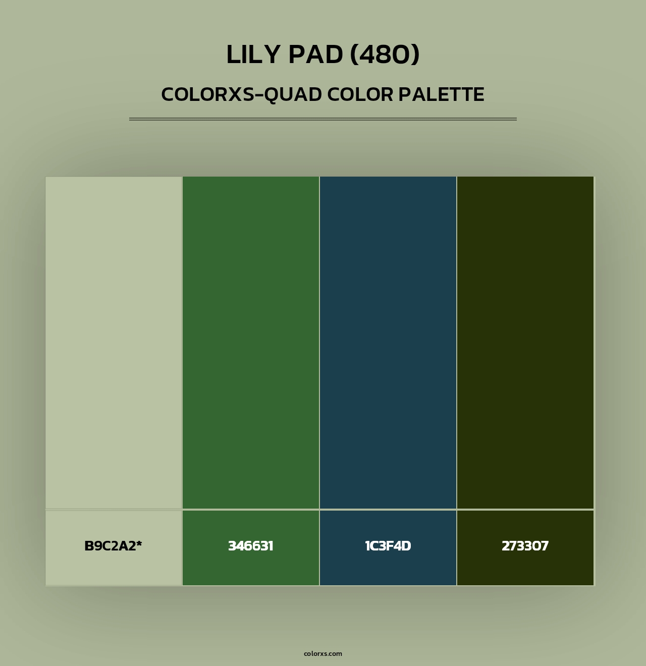 Lily Pad (480) - Colorxs Quad Palette