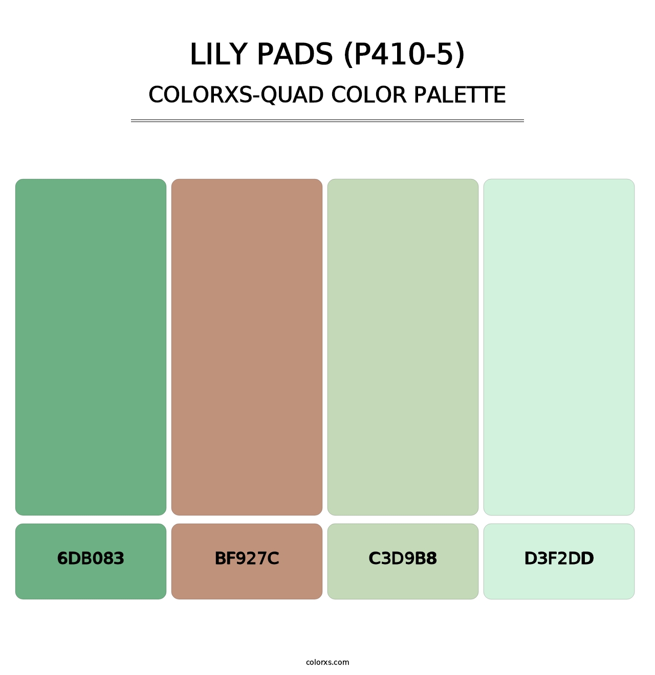 Lily Pads (P410-5) - Colorxs Quad Palette