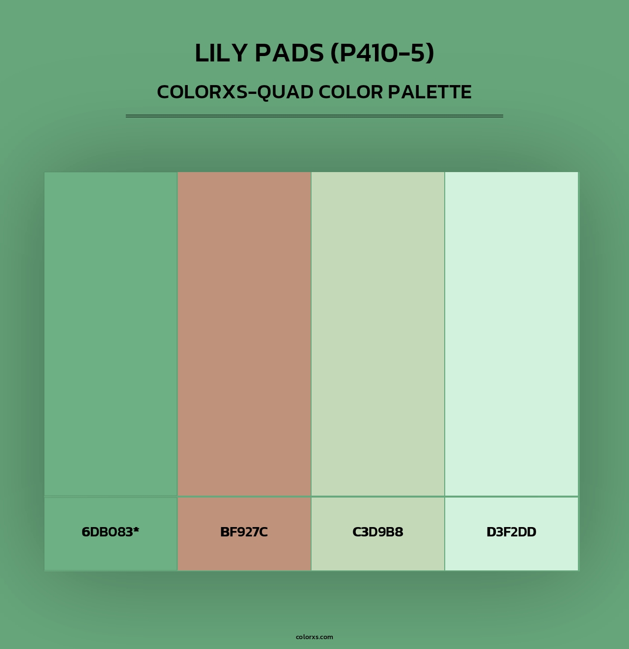 Lily Pads (P410-5) - Colorxs Quad Palette