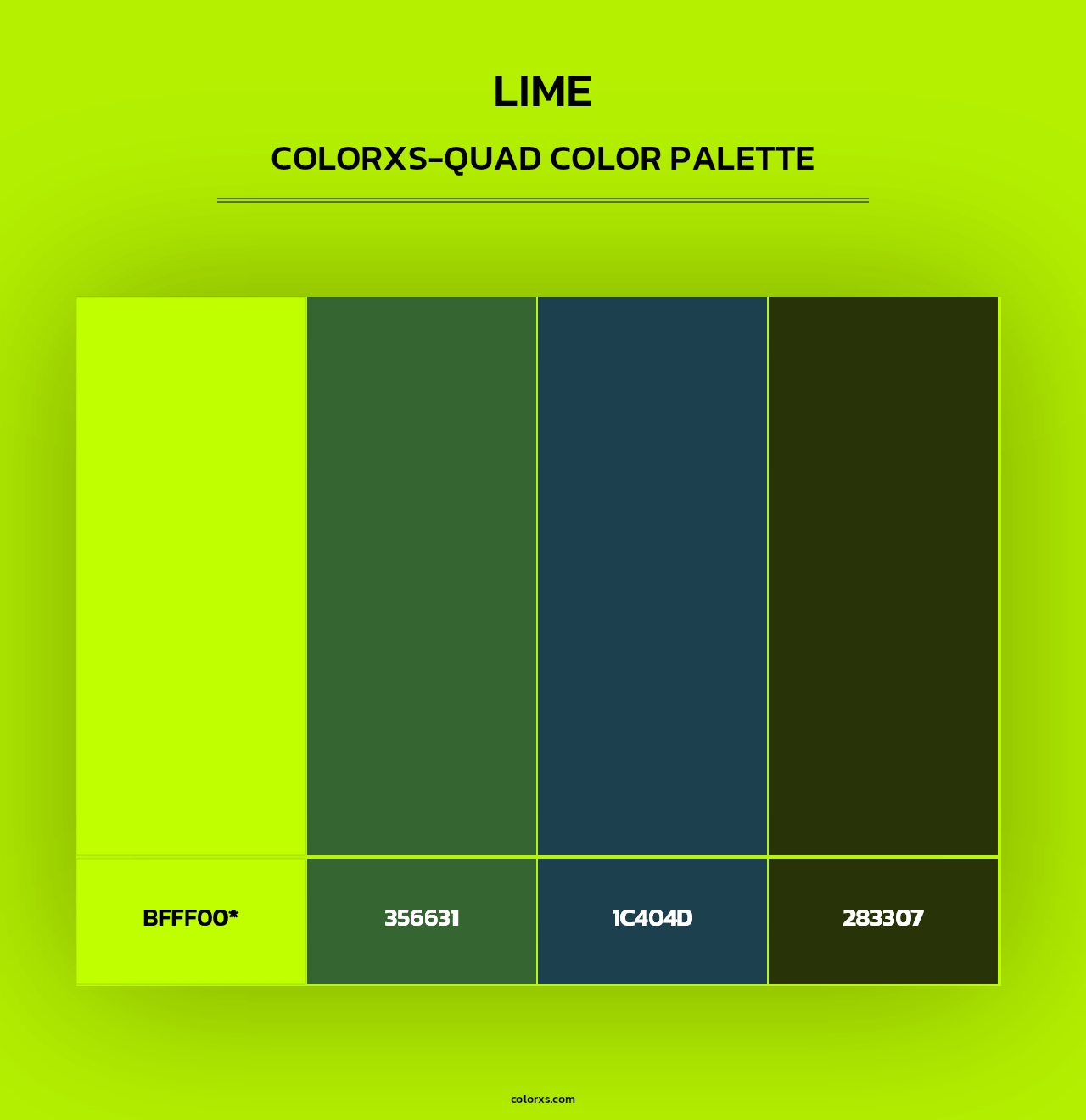 Lime - Colorxs Quad Palette
