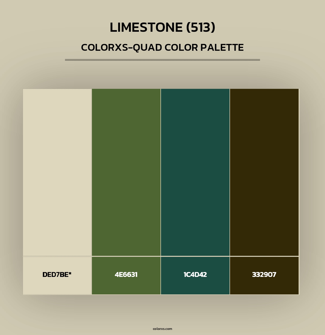 Limestone (513) - Colorxs Quad Palette