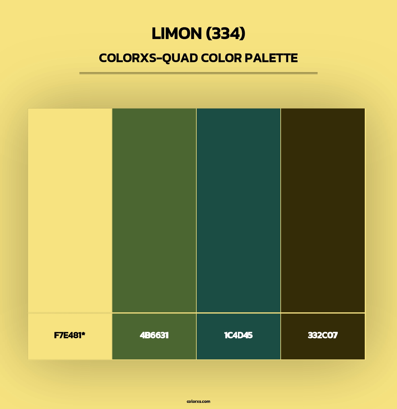 Limon (334) - Colorxs Quad Palette