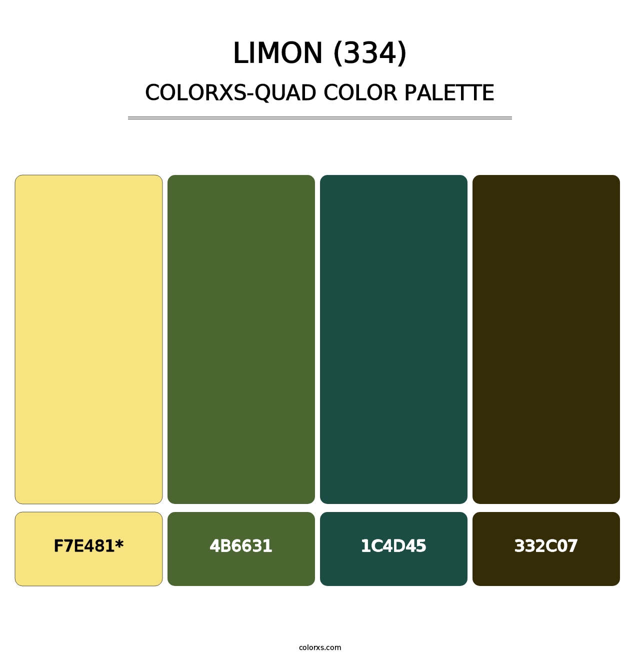 Limon (334) - Colorxs Quad Palette