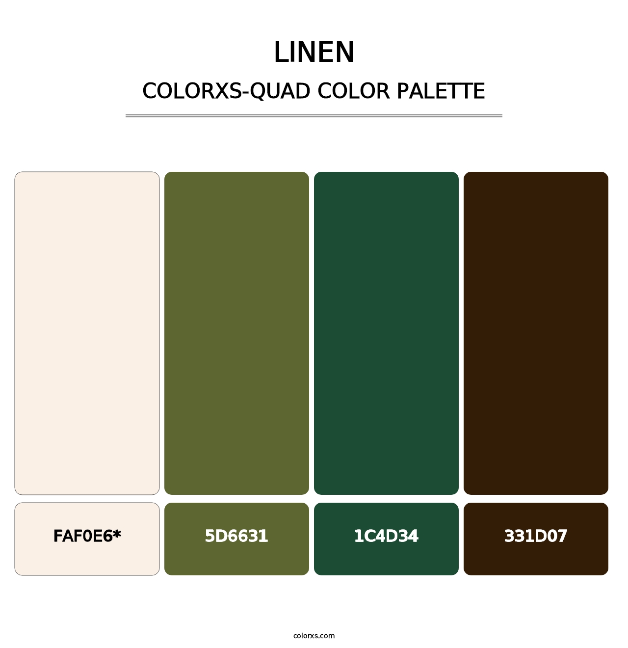 Linen - Colorxs Quad Palette