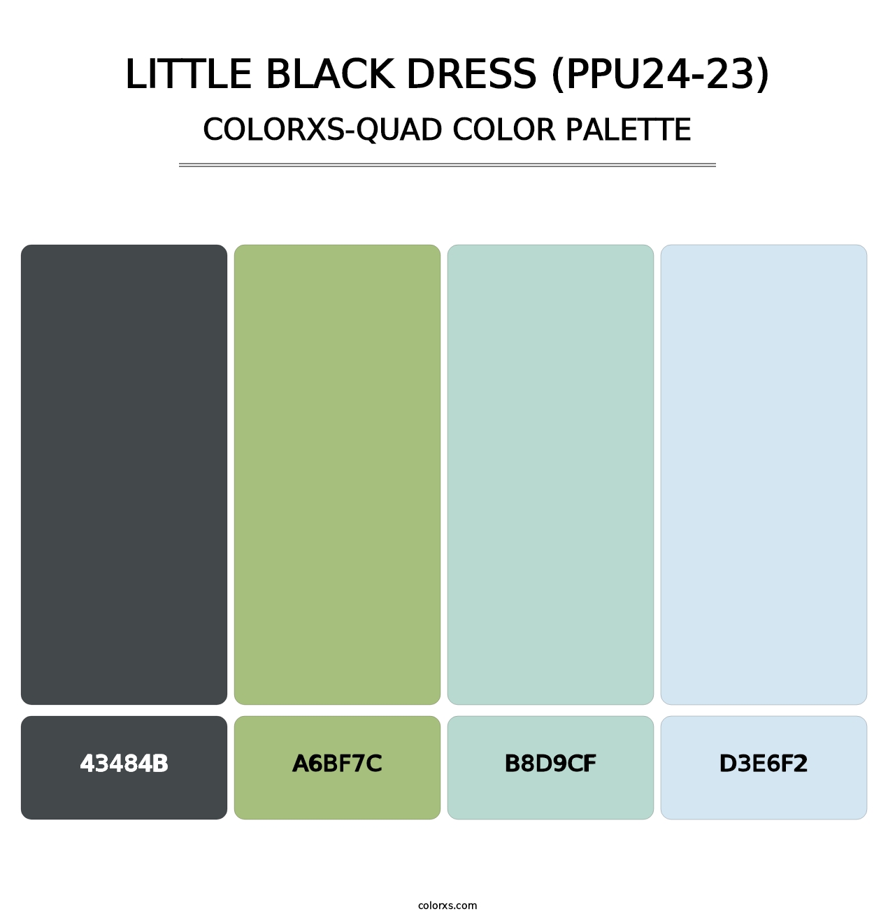 Little Black Dress (PPU24-23) - Colorxs Quad Palette