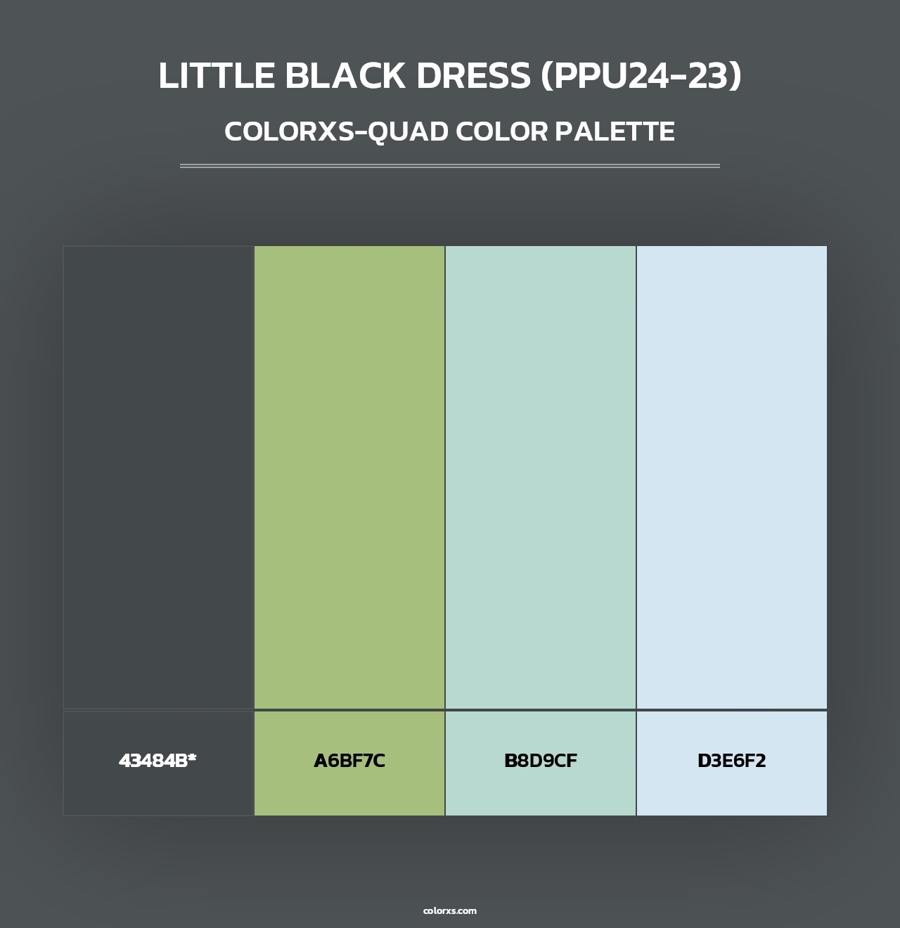 Little Black Dress (PPU24-23) - Colorxs Quad Palette